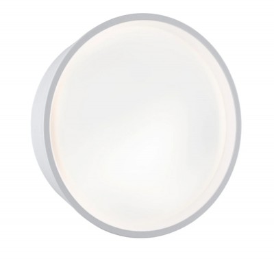 CUBALU 14,5W, IP44 Venkovní nástěnné svítidlo, těleso plast bílá, difuzor plast opál, LED 14,5W, 1200lm, teplá 3000K, Ra80, 230V, IP44, tř.2, rozměry d=180mm, h=63mm.