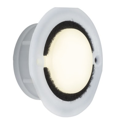 BASIC IP65 Vestavné svítidlo do stěny, těleso plast, difuzor opál mat, LED 1x1,4W, teplá 3000K, neutrální 4000K, 230V, zvýšené krytí IP65, d=76mm, h=23mm, montáž do elektroinstalační krabice KU68, rámeček SAMOSTATNĚ, .