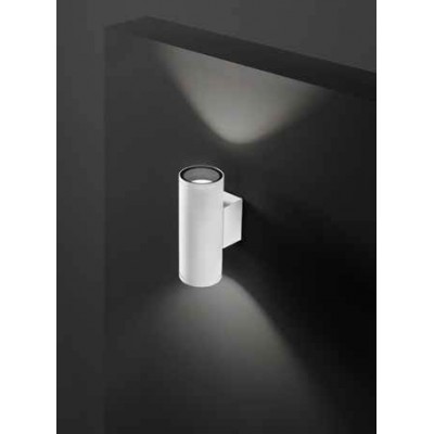 ZADOR WL 2x35W GU10 Nástěnné venkovní svítidllo, materiál kov, povrch černá grafit/bílá, pro žárovku 2x35W, GU10, 230V, IP65, tř.1, rozměry d=65mm, h=165mm, svítí nahoru/dolů.