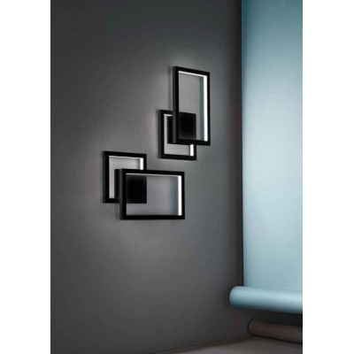 ORB WL 20W Nástěnné svítidlo, základna hliník, povrch bílá/černá, dif. plast opál, LED 20W, 1160lm, přepín. CCT teplá 3000K-denní 6000K, stmív., Ra80, 230V, IP20, tř.1, rozměry 290x420mm.