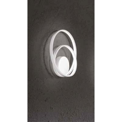 RAPPEN WL 28W CCT Nástěnné svítidlo, základna hliník, povrch bílá, dif. plast opál, LED 28W, 2240lm, přepín. CCT teplá 3000K/neutr 4000K/denní 6000K, stmív TRIAC, Ra80, 230V, IP20, rozměry d=300mm, h=100mm.