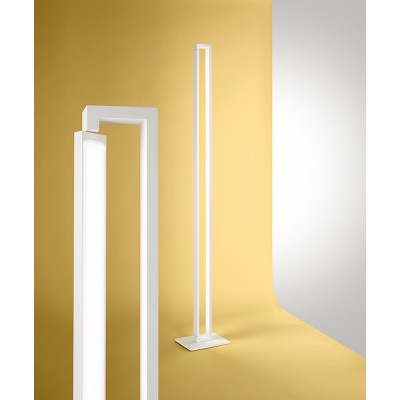 STRAU FL 27W CCT Stojací lampa, nast. směr svícení, těleso hliník, povrch černá/bílá, difuzor plast opál, LED 27W, 2495lm, dotyk CCT teplá 3000K-denní 6000K, dotyk stmívání, 230V, IP20, tř.1, rozměry 240x190mm, h=1610mm.