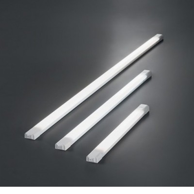 BAMBERK Světlo pod kuchyňskou linku, těleso plast, povrch bílá, difuzor plast opál, LED 4W/280lm, 8W/560lm, 12W/840lm, teplá 3000K, 230V, IP20, rozměry dle typu, vč. vypínače na tělese.