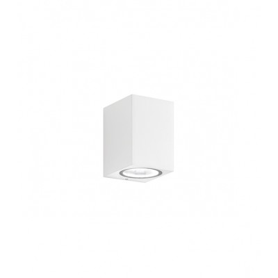 ZANDA WL 1x35W GU10 IP65 Nástěnné venkovní svítidlo, materiál kov, povrch bílá, difuzor sklo, pro žárovku 1x35W, GU10, 230V, IP65, tř.1, rozměry 70x100x80mm, svítí dolů.