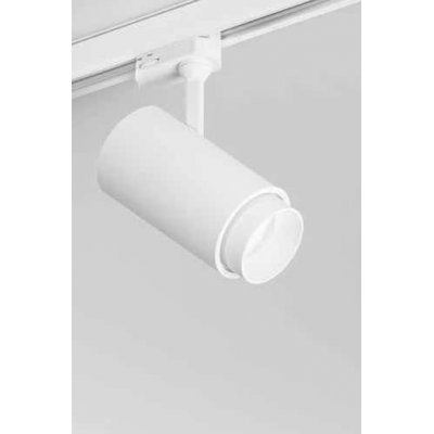 BOGEN 30W ZOOM Bodové svítidlo do 3F lišty, nastav. směr svícení,  hliník, bílá, LED 30W, 3151lm, neutrální 4000K, ZOOM nast vyzař. úhel 38° a 60° Ra82, 230V, IP20, tř.1, rozměry d=80mm, h=220mm.