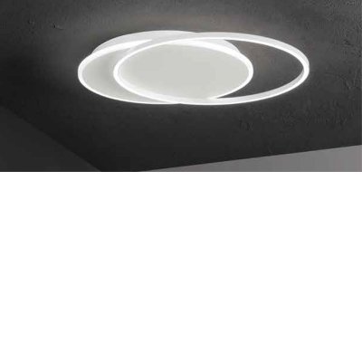 ZECH WL/PL 60W Nástěnné nebo stropní svítidlo, těleso hliník, povrch bílá mat, dif plast opál, LED 60W, 4200lm, teplá 3000K, stmív. TRIAC, Ra80, 230V, IP20, rozměry 675x65mm, svítí nahoru/dolů.