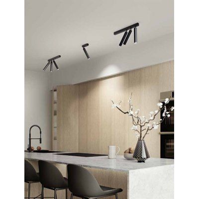 MIRKOS WL/PL 10W/30W Nástěnné nebo stropní bodové svítidlo, nast. směr svícení, těleso hliník, povrch bílá/černá, LED 10W/1120lm, 30W/3185lm, teplá 3000K, Ra90, 230V, IP20, tř.1, rozměry dle typu.