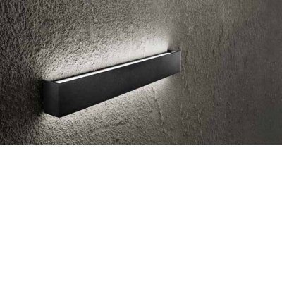 ZERLI WL 30W Nástěnné svítidlo, těleso hliník, povrch černá, dif plast opál, LED 30W, 2400lm, teplá 3000K, Ra90, 230V, IP20, tř.1, rozměry 810x50x35mm, svítí nahoru/dolů.