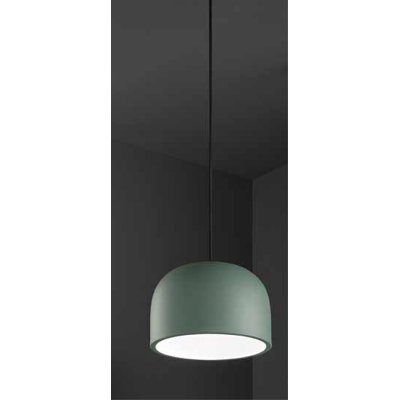 JAROS HL 1x40W E27 Závěsné svítidlo, těleso kov, povrch vnější zelená, vnitřní bílá, pro žárovku 1x40W, E27, 230V, IP20, tř.2, rozměry d=220mm, h=150mm, vč závěs kabelu l=2200mm, lze zkr.