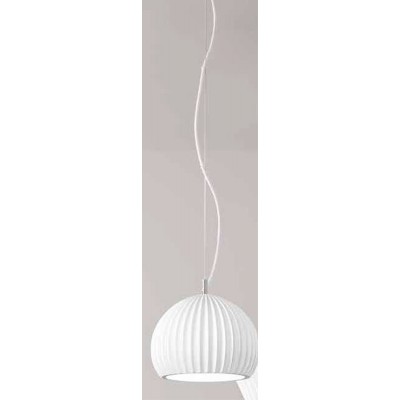 ZUK HL I 1x40W E27 Závěsné svítidlo, základna kov, povrch bílá, stínítko sádra bílá, pro žárovku 1x40W, E27, 230V, IP20, tř.1, rozměry d=230mm, h=180mm, vč závěs kabelu s bílým textil úpletem l=1300mm, lze zkr.