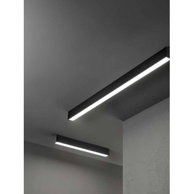 ZIDEK 20W/40W Přisazené/závěsné svítidlo, materiál hliník, povrch bílá/ černá, dif plast opál, LED 20W/1520lm, 40W/3120lm, přepín CCT teplá 3000K-denní 6000K, stmív, UGR<22, Ra90, 230V, IP20, tř.1, rozměry dle typu
