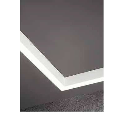 ZIDEK "L" 10W Přisazené/závěsné svítidlo, spojka L, materiál hliník, povrch bílá/ černá, dif plast opál, LED 10W, 800lm, přepín CCT teplá 3000K-denní 6000K, stmív, UGR<22, Ra90, 230V, IP20, tř.1, rozměry 190x190mm.
