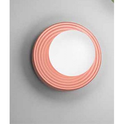 ADAMO WL/PL 1x28W G9 Stropní nebo nástěnné svítidlo, základna kov a keramika, povrch oranžová/modrá/šedá/šedobéžová/zelená, dif sklo opál, pro žárovku 1x28W, G9, 230V, IP20, tř.1, rozměry d=220mm, h=225mm.