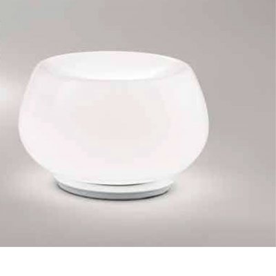 MESA TL 12W Stolní lampa, základna kov, povrch bílá, stínítko sklo opál, LED 12W, 9600lm, teplá 3000K, dotyk. stmív., Ra80, 230V, IP20, tř.1, rozměry d=220mm, h=136mm.