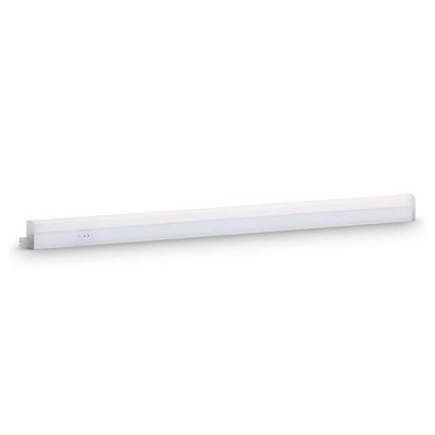 LINEAR Přisazené svítidlo na kuchyňskou linku, plast, povrch bílá, difuzor plast opál, LED 13W, neutrální 4000K, 1270lm, 230V, IP20, tř.2, rozměry 36x25x848mm, vč vypínače