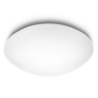 SUEDE Stropní, přisazené svítidlo, základna plast, povrch bílá, difuzor plast opál, LED 20W, teplá 2700K, 2350lm, Ra80, 230V, IP20, tř.1, rozměry d=380mm, h=99mm