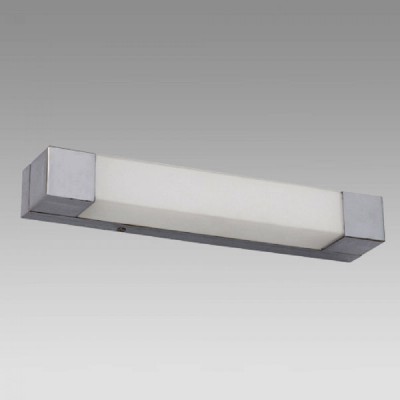 ZETA Svítidlo přisazené, těleso kov, povrch chrom lesk, difuzor sklo opál, pro žárovku 2x28W, G9, 230V, do koupelny IP44, tř.1, 340x65mm