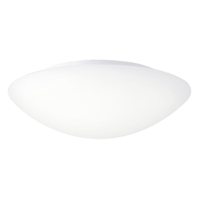 KLOFAN E27 Stropní svítidlo, základna kov, povrch bílá, difuzor sklo opál, pro žárovku 3x60W, E27,  230V, do koupelny IP44, tř.1, rozměry d=360mm, h=130mm.