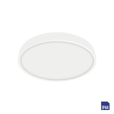 LENYS Stropní svítidlo, těleso hliník, povrch bílá, difuzor plast opál, LED 6W, 540lm, neutrální 4000K Ra80, 230V, do koupelny IP44, tř.1, rozměry d=90mm, h=24mm