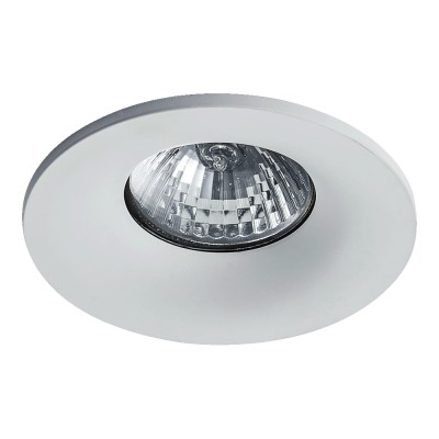 ELEGANT METAL Vestavné bodové svítidlo, těleso hliník, povrch bílá, pro žárovku 1x50W, GU10, 230V, IP20, tř.1, rozměry d=90mm.