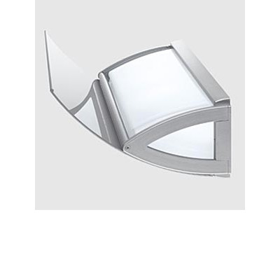 KIM 3 Nástěnné venkovní svítidlo, těleso hliník, povrch bílá, šedá, titanium, hliník/sklo, difuzor sklo opál, pro zářivku 2x13W, 2x18W, 1x26W, 2x60W, E27, G23, G24d-3, Gx24d-1, Gx24d-2, Gx24q-1, Gx24q-2, IP44