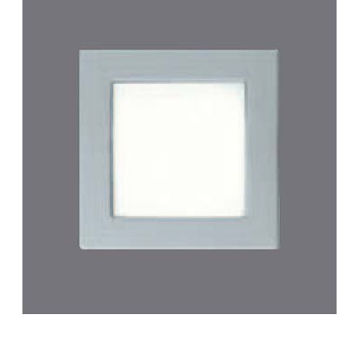 CAVE GLASS Vestavné stropní svítidlo, těleso hliník, rámeček šedostříbrná, nebo bílá, difuzor sklo opál mat, pro žárovku 1x50W, Gx5,3, 12V, IP44, zař.tř.3, 87x87x130mm