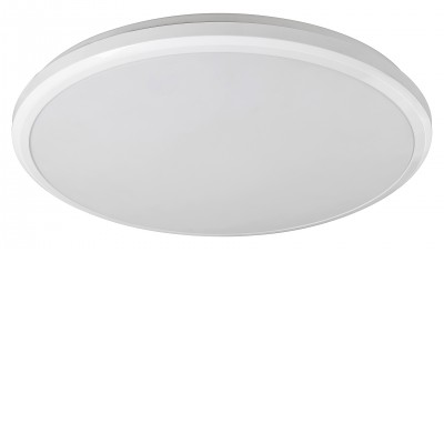 RAGUSA LED 36W VÝPRODEJ Stropní přisazené svítidlo, těleso kov, povrch bílá, difuzor plast opál, LED 36W, 2160lm, neutrální 4000K, 230V, do koupelny IP65, tř.2. rozměry d=375mm.