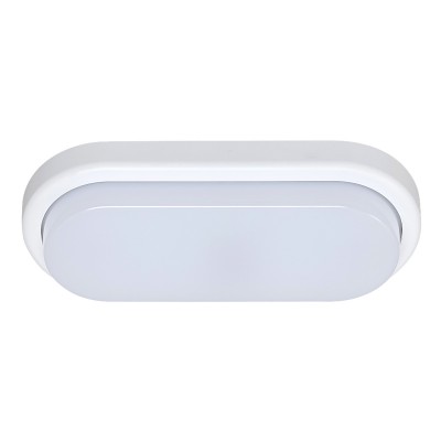 LOKI VÝPRODEJ Stropní svítidlo, základna plast bílá, difuzor plast mat, LED 1x15W, neutrál 4000K, 1100lm, 230V, IP54. rozměry 230x105x42mm