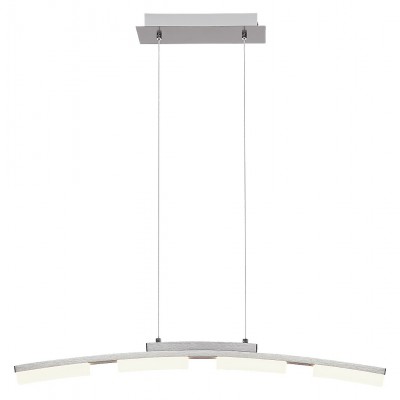 LINEARIS 20W Závěsné svítidlo, těleso kov, povrch chrom saténový, difuzor plast opál, LED 20W, teplá 3000K, 1650lm, stmívatelné, 230V, IP20, tř. 2, rozměry 845mm, vč závěs lanka l=1200mm, lze zkrátit.