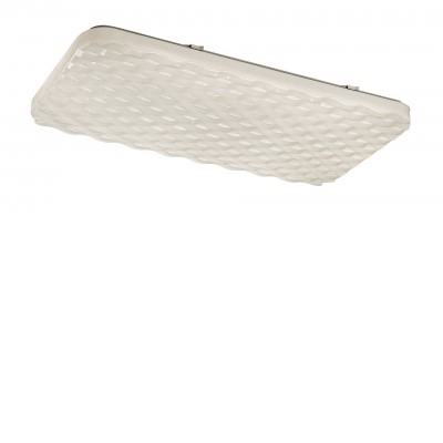 GRAVEO 36W Stropní svítidlo, těleso kov, povrch bílá, difuzor plast opál se třpyt. efektem, LED 36W, neutrální 4000K, 2800lm, 230V, IP20, tř.1, rozměry 635x330x50mm.
