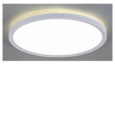 PAVEL 18W, 22W Stropní přisazené svítidlo, kruhové, těleso plast bílá, difuzor plast opál, LED 18W/1700lm, 22W/2200lm, neutrální 4000K, stmív. dle typu vyp/zap vypínačem, 230V, IP20, tř.2,