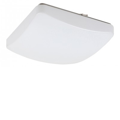 IGOR SQ Stropní svítidlo, základna kov, bílá, difusor plast opál, LED 16W, 1150lm, dálkovým ovladačem (součástí) lze nastavit teplota CCT teplá 3000K -  denní 6500K, Ra80, + RGB, 230V, IP20, rozměry 300x300mm