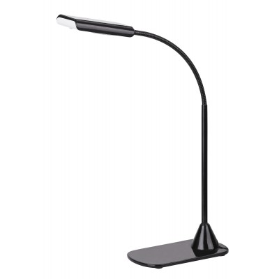 EDWARD STOLNÍ lampa černá VÝPRODEJ Stolní lampa, těleso kov, povrch černá, difuzor plast, LED 6W, 350lm, neutrální 4500K, 230V, IP20, tř.1. rozměry l=155mm, h=400mm, vypínač na tělese.