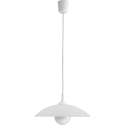 CUPOLA RANGE Závěsné svítidlo, základna plast bílá, stínítko sklo bílá, 1x60W, E27, 230V, IP20, tř.1. rozměry d=325mm, včetně závěsu l=900mm, lze zkrátit