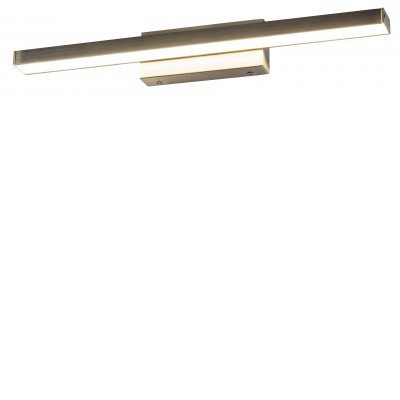 MERCO WL 18W, IP44 Nástěnné svítidlo, základna kov, povrch bronz, difuzor plast opál, LED 18W, neutrální 4000K, 1300lm, 230V, do koupelny IP44, tř.1. rozměry 627x80x70mm.