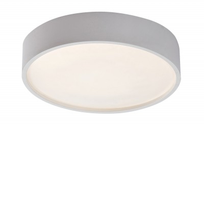 LARCIA Stropní svítidlo, senzor pohybu, záběr 120°, dosah 6m, těleso plast bílá, dif plast opál, LED 19W, neutrální 40000K, 1070lm, do koupelny IP44, tř.2, rozměry d=285mm, h=70mm, svítí nahoru/dolů.