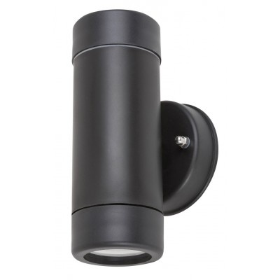 KAMZIK I 2x10W, GU10, IP44 Nástěnné venkovní svítidlo, těleso plast černá mat, pro žárovku 2x10W, GU10, 230V, IP44, tř.2, rozměry d=80mm, h=160mm, svítí nahoru/dolů.