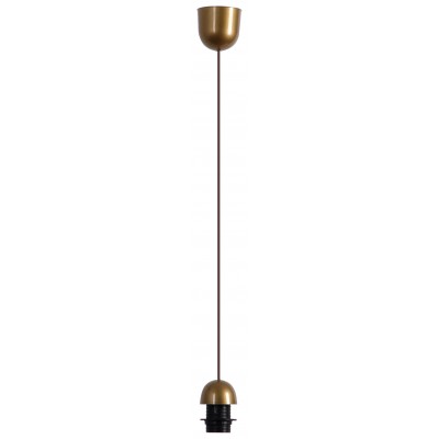 FIX závěsný kabel s objímkou BRONZ Závěsný kabel s objímkou, těleso plast, povrch bronz, pro žárovku 1x60W, E27, 230V, IP20, tř.1. rozměry závěsný kabel h=800mm, lze zkrátit