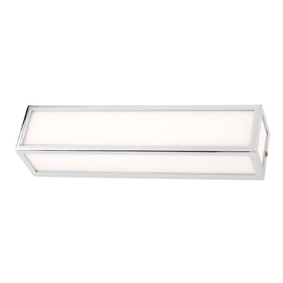 PRISM 360 Nástěnné svítidlo, těleso kov, povrch chrom lesk, difuzor sklo opál, pro žárovku 2x28W, E14, 230V, do koupelny IP44, tř.1, 73x80x360mm