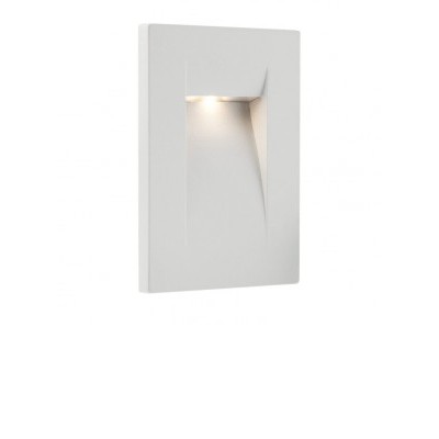 INNER Vestavné venkovní svítidlo do stěny, těleso hliník, povrch bílá, LED 1x3W, 106lm, neutrální 4000K, 230V, IP65, tř.1, rozměry 107x75x65mm, svítí dolů