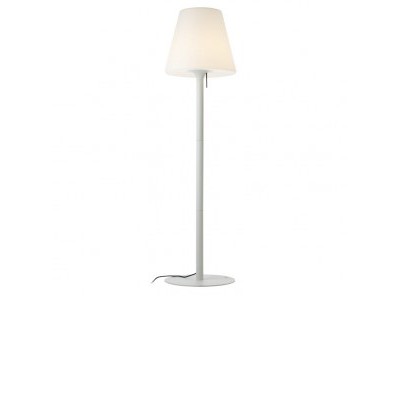 PINO Venkovní stojací lampa, základna kov, povrch tmavě šedá, stínítko polyetylen bílá opál, UV odolné, pro žárovku 1x42W E27, 230V, IP65, tř.2, rozměry 495x500x1854mm