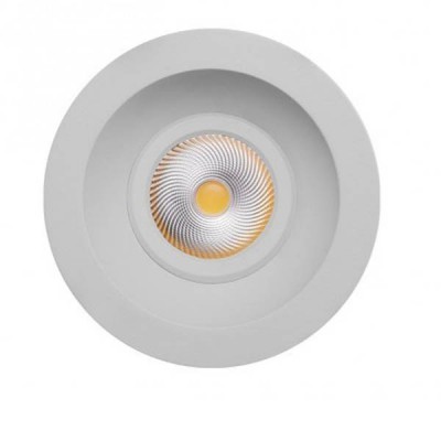 EBELTOFT, LED 10W, IP65 Podhledové svítidlo, výklopné +-15°, těleso kov, povrch bílá, kryt sklo, LED 10W, 1100lm, teplá 3000K, Ra80, 230V, IP65, rozměry d=115mm