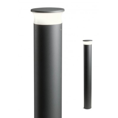 KASTRUP Sloupkové venkovní svítidlo, těleso kov, povrch černá antracit, difuzor plast opál, LED 6W, 543lm, CCT teplá 3000K, neutrální 4000K, denní 6000K, BT BlueTooth, 230V, IP65, tř.1, Ra80, rozměry d=107mm, h=800mm.