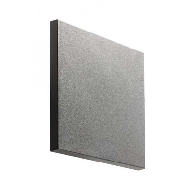 CANTHAR SQ 8W, IP65 Nástěnné venkovní svítidlo, nepřímé svícení, těleso plast bílá mat/tmavě šedá, dif plast opál, LED 8W, teplá 3000K, 680lm, 230V, IP65, tř.2, rozměry 150x150x58mm.