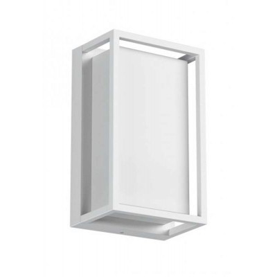 QUADRIS Nástěnné venkovní svítidlo, těleso hliník, povrch bílá mat/tmavě šedá/rezivá, difuzor plast opál, LED 12W/902lm, 24W/1725lm, teplá 3000K, 230V, IP54, tř.1, rozměry dle typu.