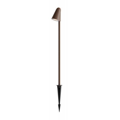 BELON FL 6,8W Sloupkové svítidlo, pro osvětlení záhonů s bodcem, těleso hliník, barva hnědá, krycí sklo čiré, LED 6,8W, 618lm, teplá 2700K, Ra80, 230V, IP65, tř.1, rozměry d=65mm, h=610mm, svítí dolů.