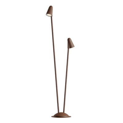 BELON FL 13,8W Sloupkové svítidlo, pro osvětlení záhonů s bodcem, těleso hliník, barva hnědá, krycí sklo čiré, LED 13,8W, 1245lm,  teplá 3000K, Ra80, 230V, IP65, tř.1, rozměry d=200mm, h=800+1000mm, svítí dolů.