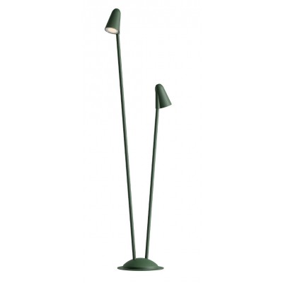 BELON FL 13,8W Sloupkové svítidlo, pro osvětlení záhonů s bodcem, těleso hliník, barva tm. zelená, krycí sklo čiré, LED 13,8W, 1185lm,  teplá 2700K, Ra80, 230V, IP65, tř.1, rozměry d=200mm, h=800+1000mm, svítí dolů.