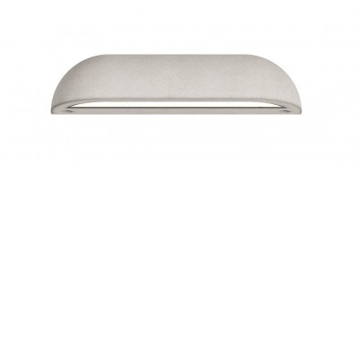 OKRAS WL 12,5W IP65 Nástěnné venkovní svítidlo, těleso beton, povrch slonová kost, dif sklo opál, LED 12,5W, 998lm, teplá 3000K, Ra90, 230V, IP65, tř.1, rozměry 420x65x76mm, svítí dolů.