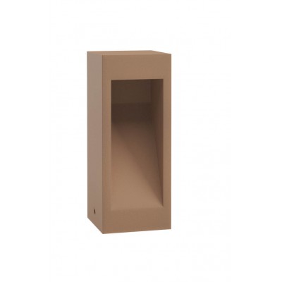 APOHEL FL 10W IP65 Sloupkové venkovní svítidlo, těleso beton, povrch slonová kost/tm. šedá/hliněná, krycí sklo čiré, LED 10W, teplá 2700K/1364lm, teplá 3000K/1404lm, Ra80, 230V, IP65, tř.1, rozměry 120x120mm, výška dle typu, svítí dolů.